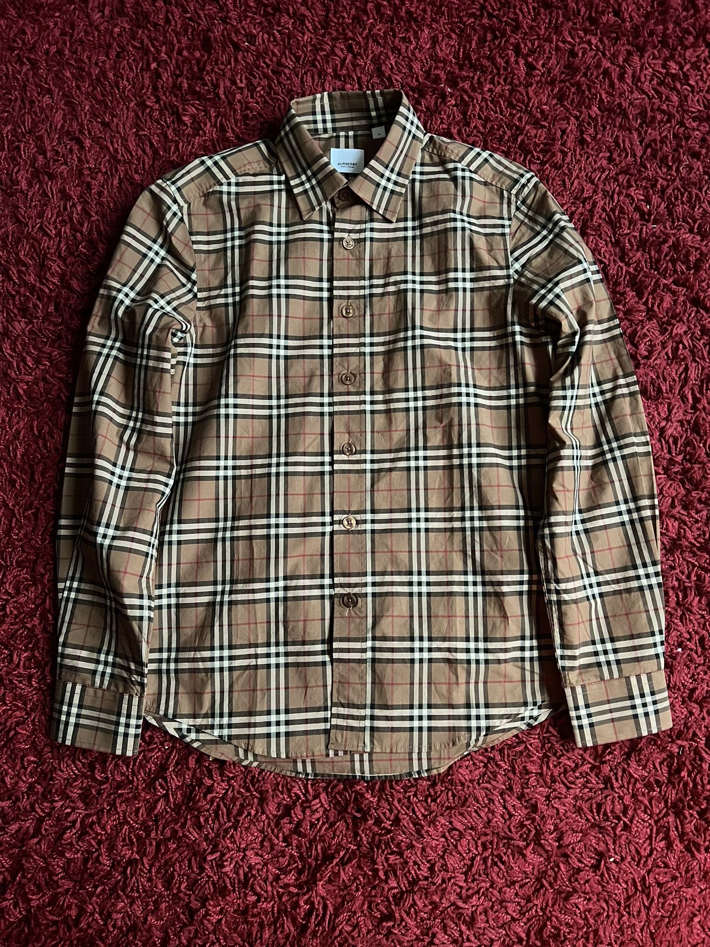 Burberry Checkered Dress Shirt