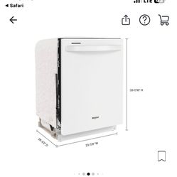 24” Whirlpool Dishwasher