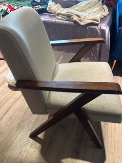 Set of 2 Mid-Century Modern Accent Chairs – $140 OBO