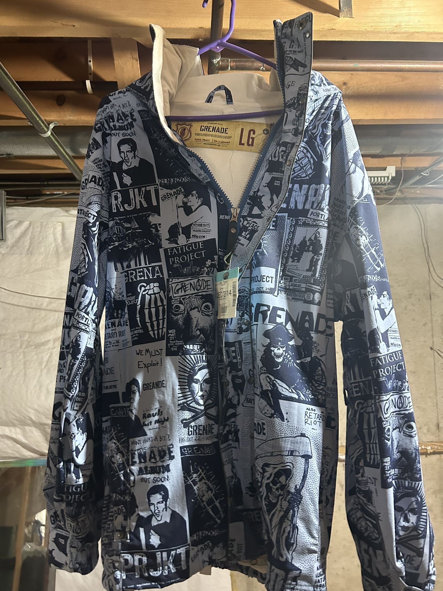 Men’s Large Grenade Ski Coat