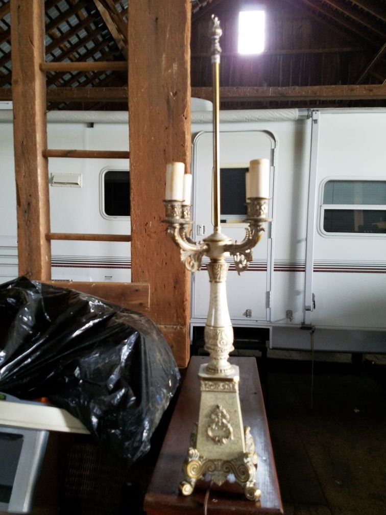 Early Victorian style table lamp