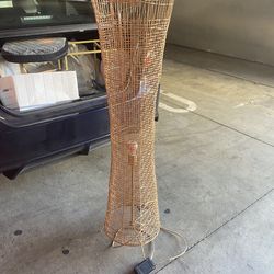 Vintage  Wicker Floor Lamp.