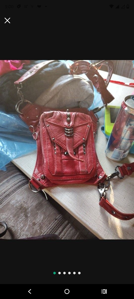 Leg/Hip Holster, "Bloody Penny Belt", Shoulder Bag/Purse