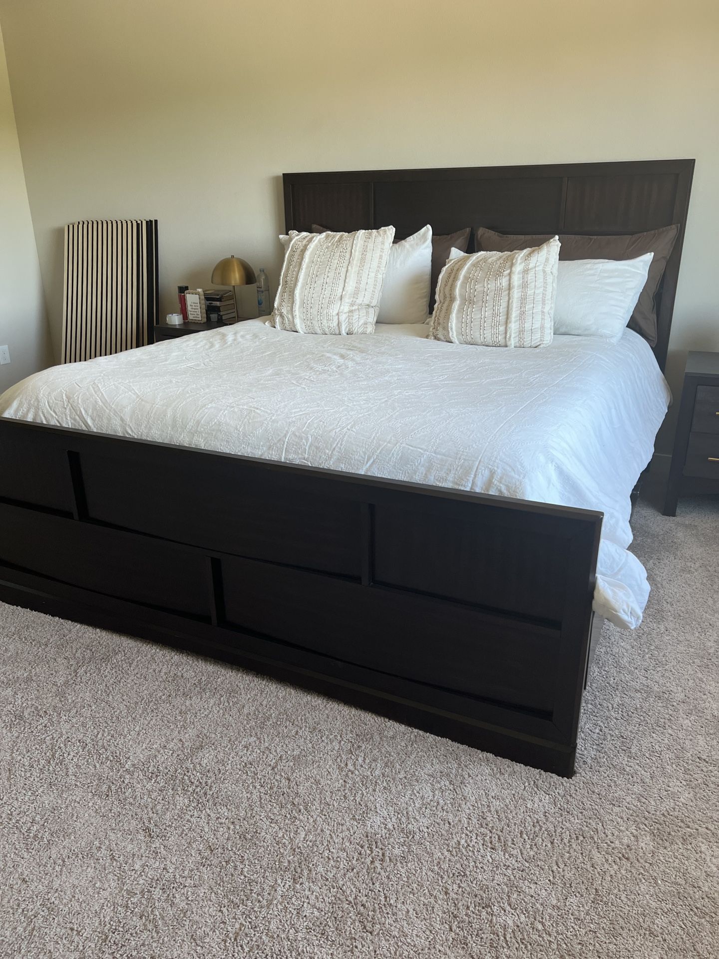 California King Size Bed (night Stands Sold Separately)