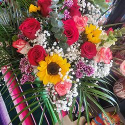 ❤️💐💛Talavera Vase Valentine's Flower Arrangements ❤️💐💛