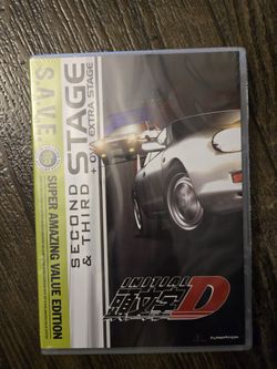 NEW Sealed Official Initial D Second Third Stage OVA Extra Funimation Anime DVD 2 3 2nd wrx sti s2000 civic type r Integra supra manga omnibus 240sx 
