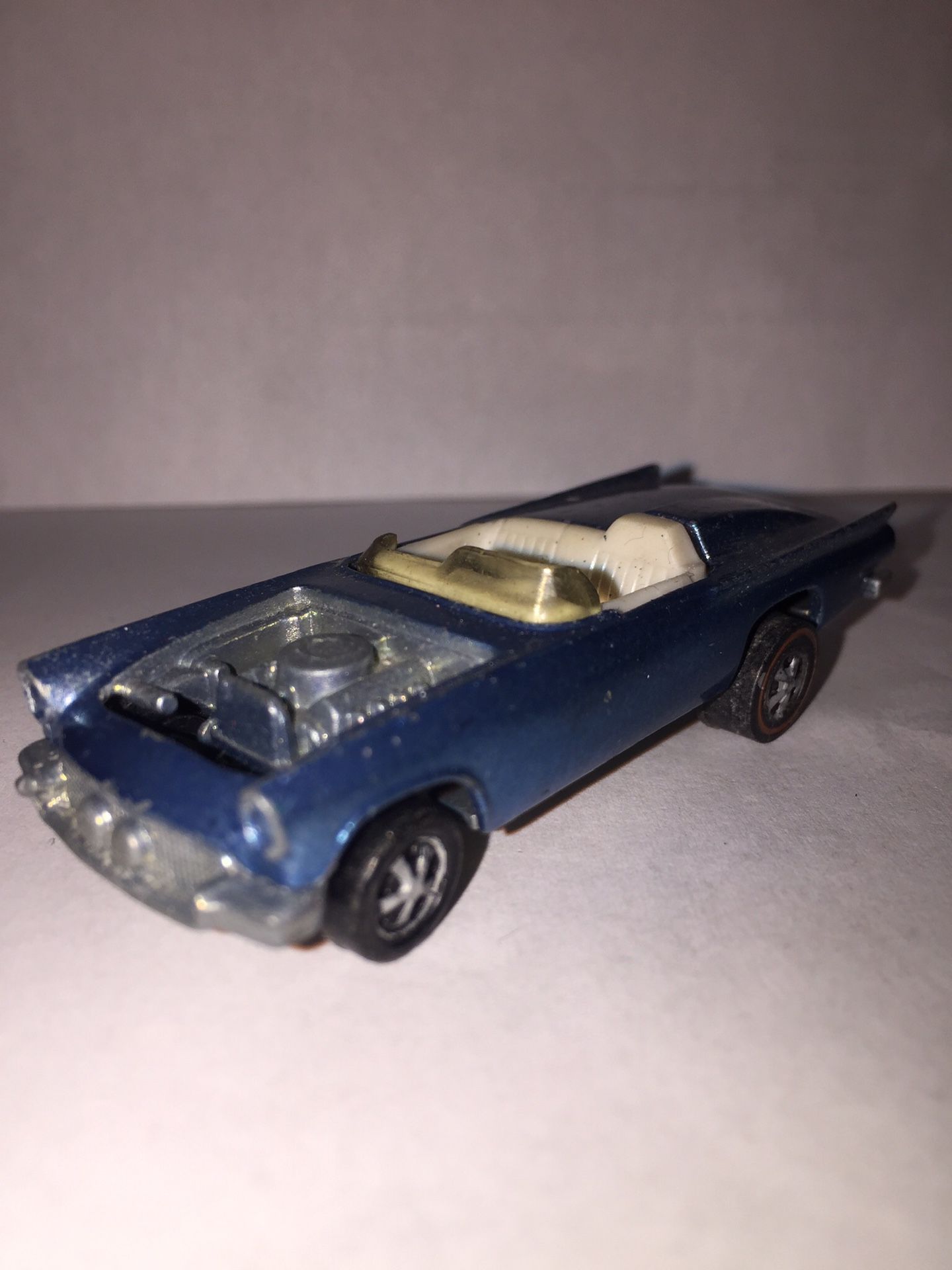 Vintage 1968 Hot Wheels Redlines Light Blue Classic 57 Bird