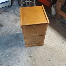 Wooden File Cabinet 