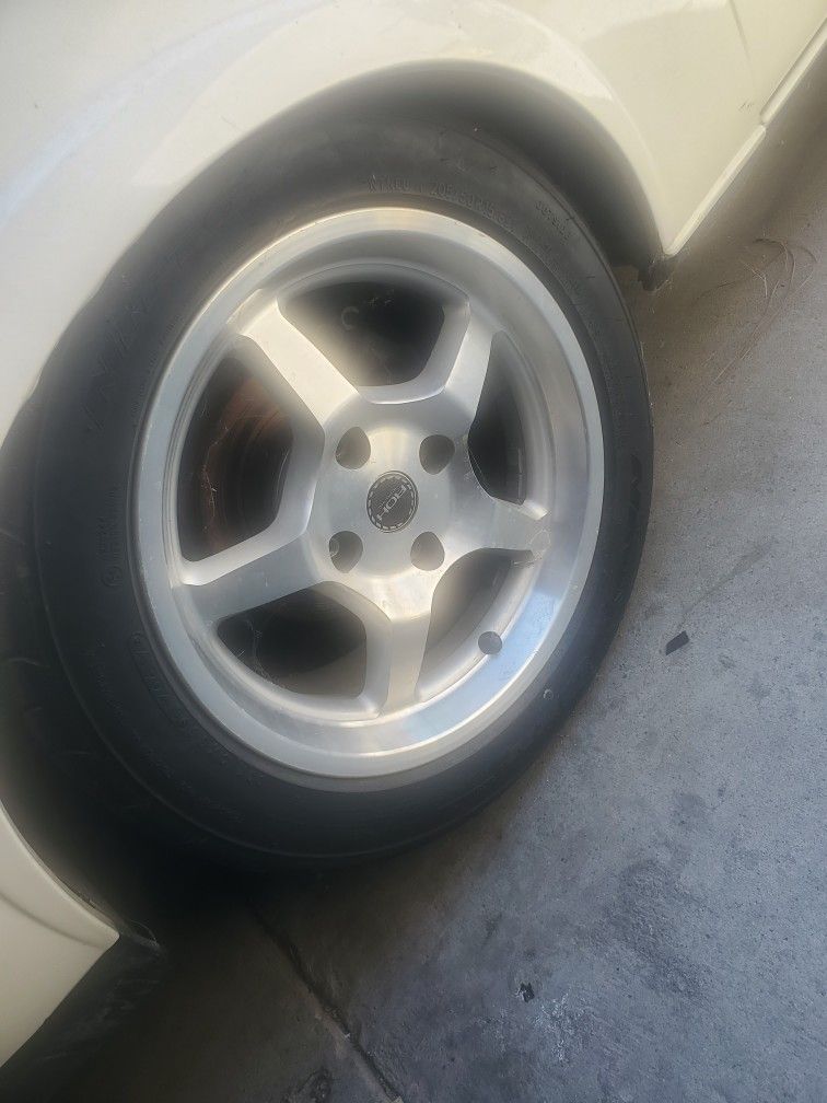 Fits Mazda Rx7 Roh Wheels 15 Inch 4x110 Bolt Pattern
