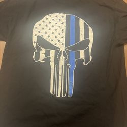 Punisher Thin Blue Line Shirt