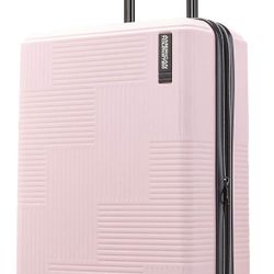American Tourister Stratum XLT Expandable Hardside Luggage with Spinner Wheels, Pink Blush.