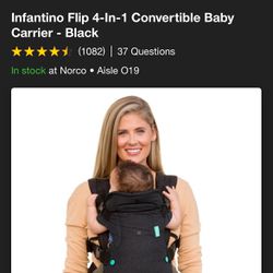 Infantino 4 In 1 Baby Carrier Black