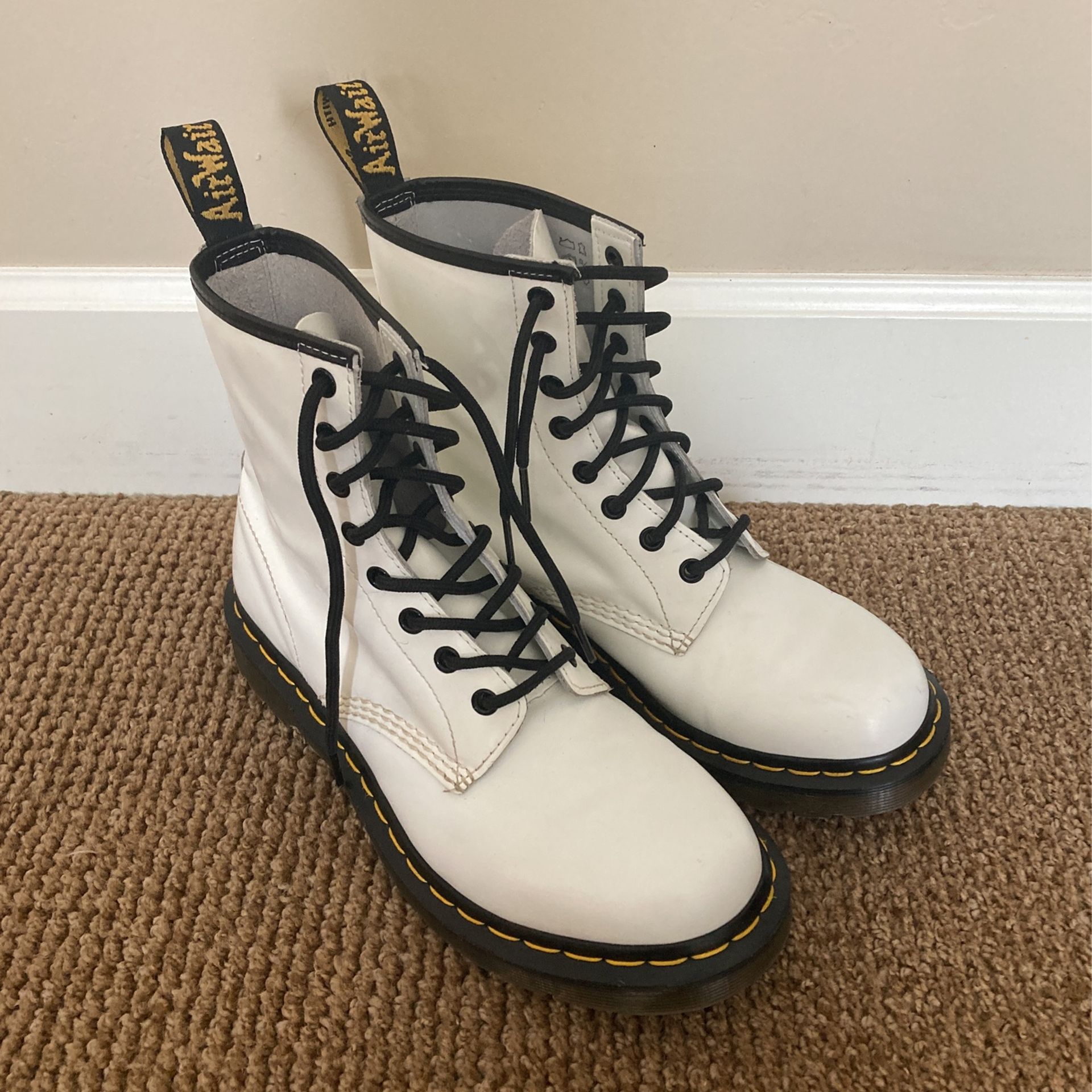 Dr. Martens White Boots