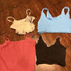 4 Tank Tops All Size Medium 