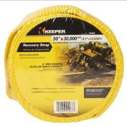 2 Brand new Keeper
30 ft. x 6 in. x 60,000 lbs. Vehicle Recovery Strap