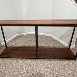 Gorgeous Large Wood and Iron Console Table in Excellent Condition From British Emporium 16.25 x 32.75h x 6ft Smoke free household