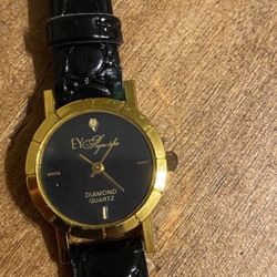 Signature Gold and Black Women's Watch