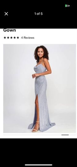 Silver Sparkle Formal Gown