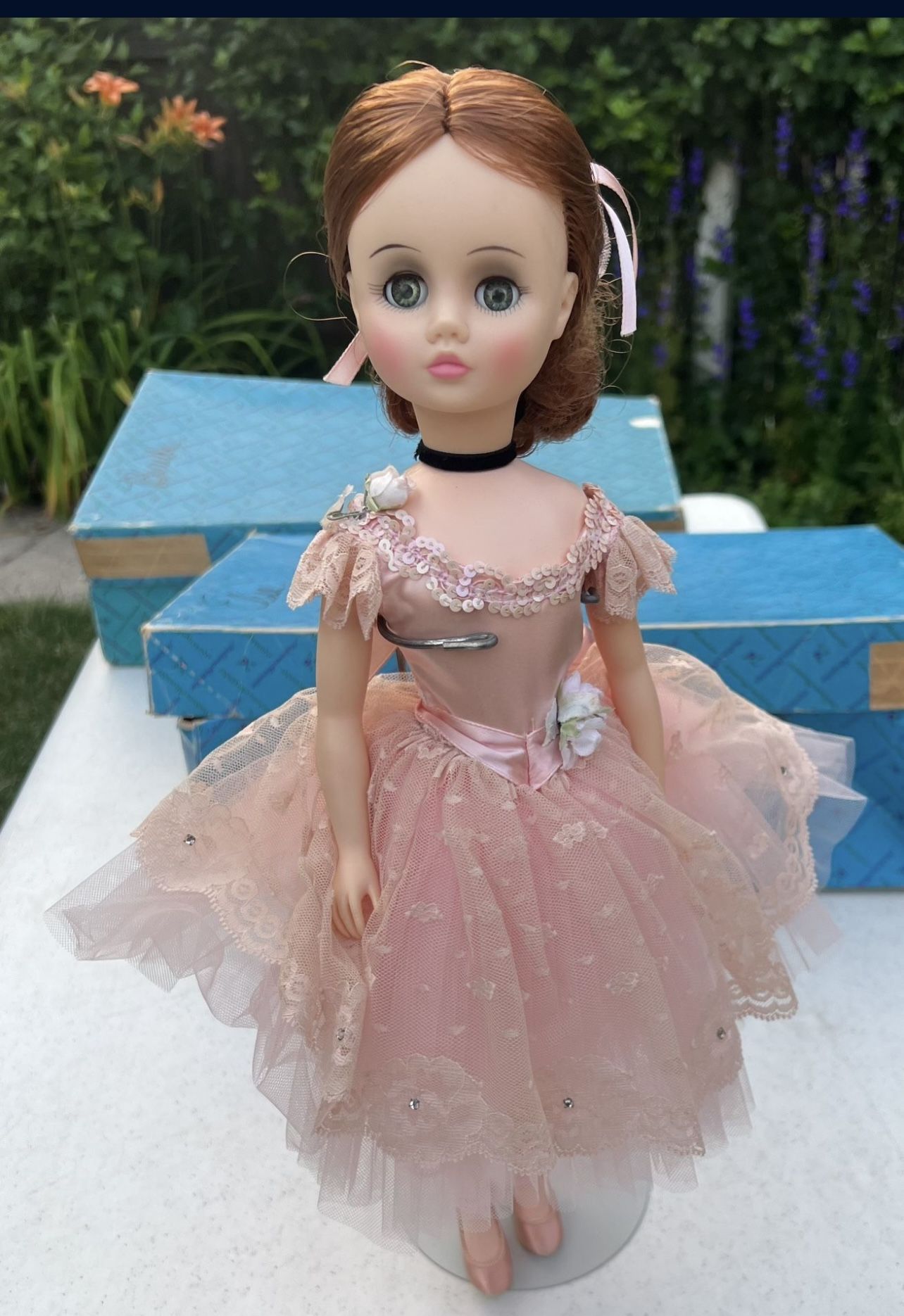 Madame Alexander "Elise" Ballerina Doll-1653-17"-Original Box-Auburn-Blue Eyes Adorable