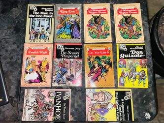 Vinteage Old Educational Comic Books From  The 1970s (William Shakespeare ) (Mark Twain) (more)