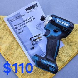 $110 New Makita 4-Speed Impact Driver 18-Volt LXT (Tool-Only) Model XDT16Z