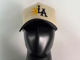 Eazy LA Filipino Philippines 🇵🇭 Sun Flag SnapBack Baseball Hat Cap (Beige, Off White, Black OSFA)