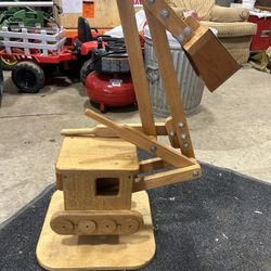 Wooden Kids Toy Digger/excavator 