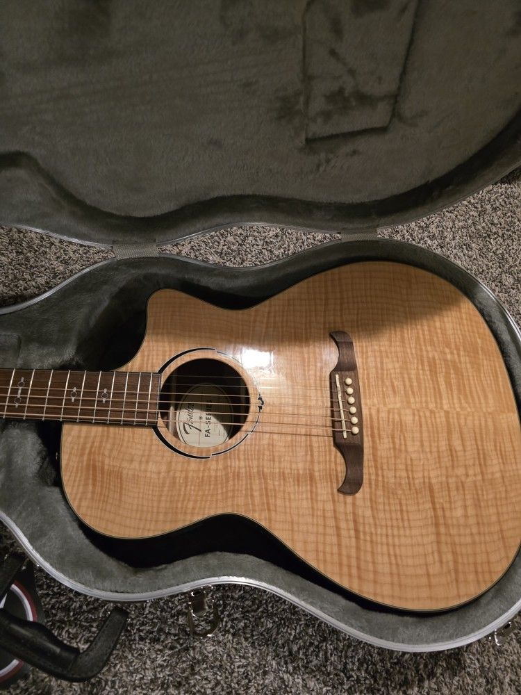 Fender FA Series Guitar Acoustic/Electric With Hard Case