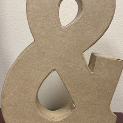 Cardboard Ampersand
