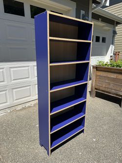 Blue Bookshelf