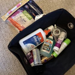 CRAFT SUPPLIES LOT | Stamps, Clay, Canvasses, Scrapbooks, Books, Oil Paint Set, Hot glue Set & Other Glues