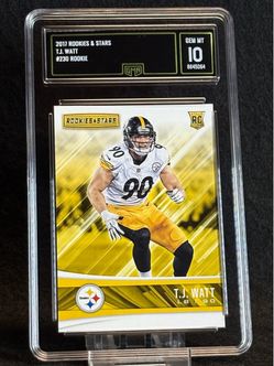 2017 Rookies & Stars 🔥 TJ Watt 🔥 Rookie GMA 10 💎 Mint - Pittsburgh Steelers