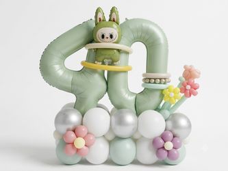 Number balloon tower 🌸