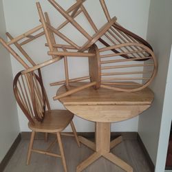 Wooden 4 Chairs Dining Table $65