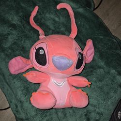 Disney Angel Plush Lilo Stitch Stuffe Toy 9” Doll Girl Friend  Pink