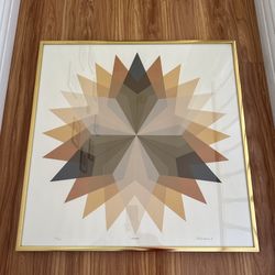 Warren Woodward (1(contact info removed)) Vintage Starburst MCM Artwork Serigraph Mid Century Modern Art Prints