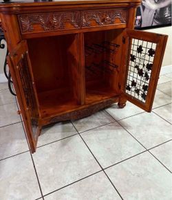 Solid Wood Cabinet Bar
