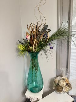 Green Flower Vases