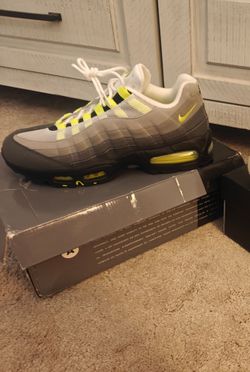 Nike Air Max 95 Neon Yellow Sneakers and Airmax 97 Have a Nice Day