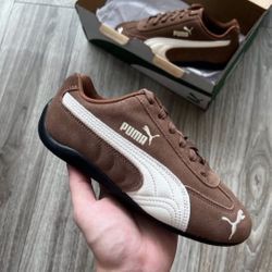Brown Puma Speedcat shoes 