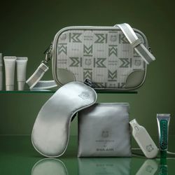 Eva air x Maison Kitsune Amenities bag, light color 
