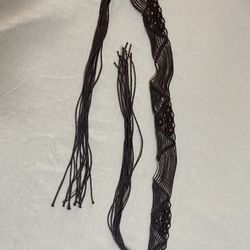 Women’s Boho Beaded Brown Belt.