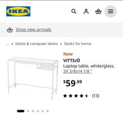 IKEA VITTSJO Laptop table