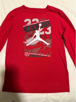 Boys red Jordan shirt