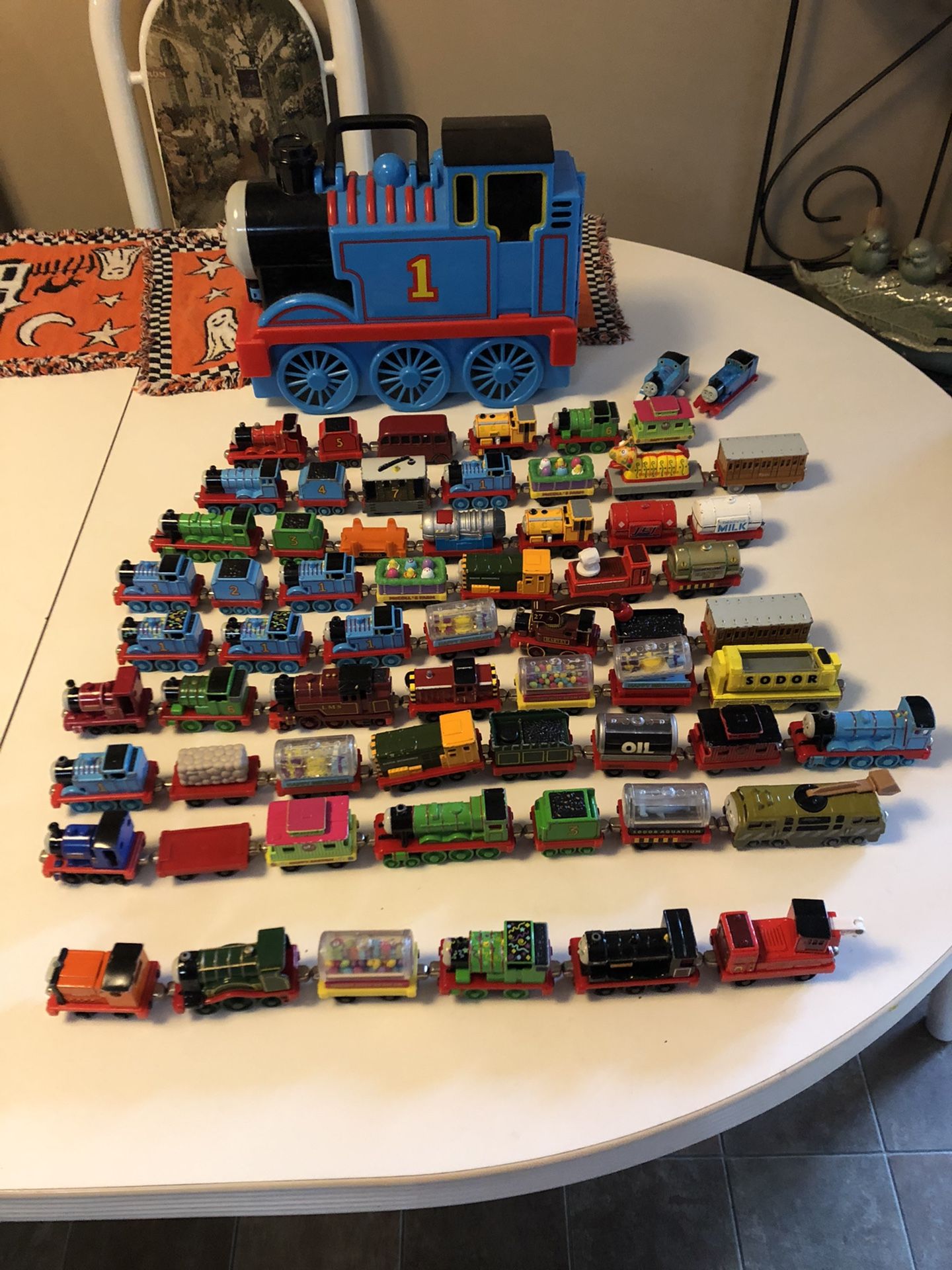 Over 60 Thomas Train , Track, Caring Case Quarry ,Garage