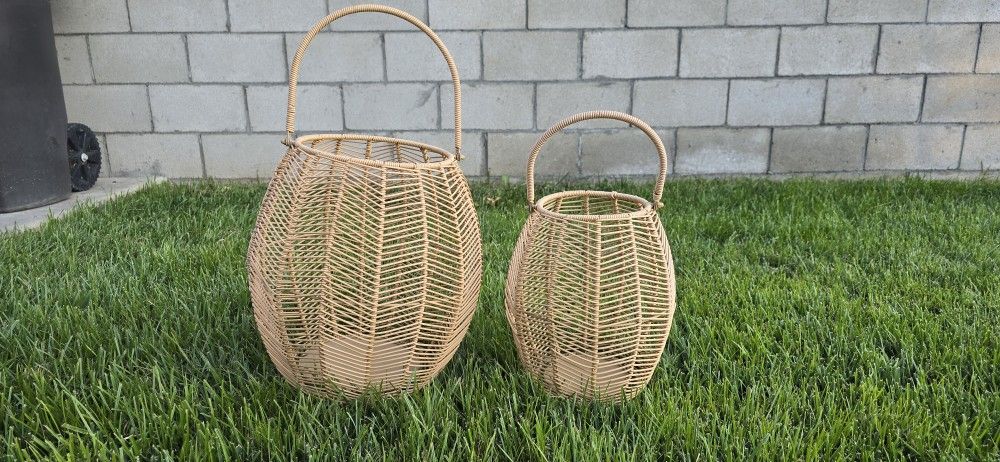 Resin Ratan Lanterns