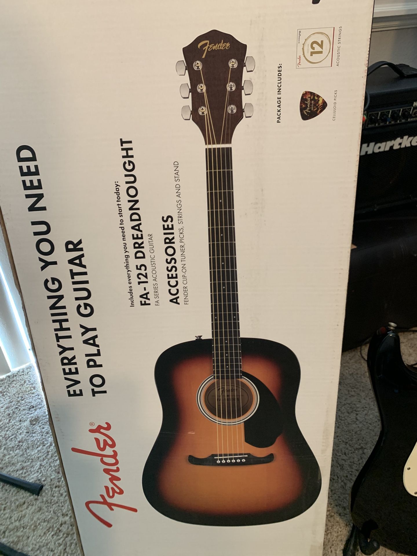 Brand New Fender FA-125 Dreadnought Acoustic Guitar - Sealed In Box!