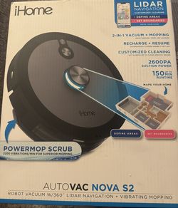 Brand New I home Nova S2 Robot Vacuum