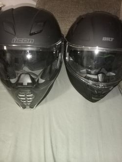 Iicon helmet an BILT helmet.  Medium