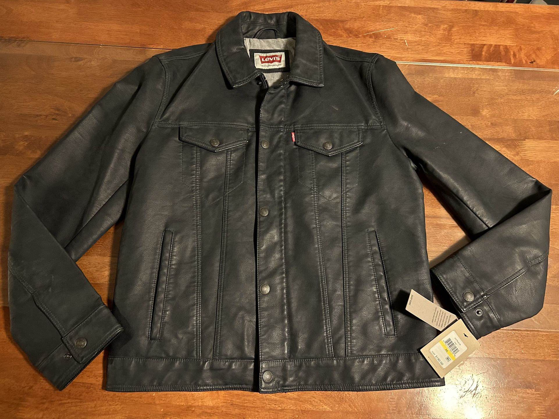 Authentic Levis Mens Jacket M dark Blue